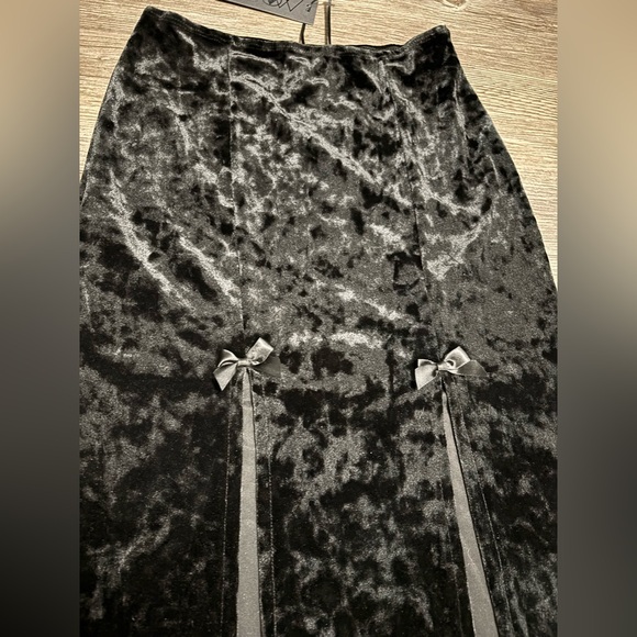 NWT Dolls Kill / Widow Black Time Stands Still Maxi Skirt - Picture 3 of 5
